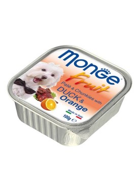 Monge Pate And Chunkies With Duck And Orange Wet Dog Food 100 Gm (Pack Of 2)